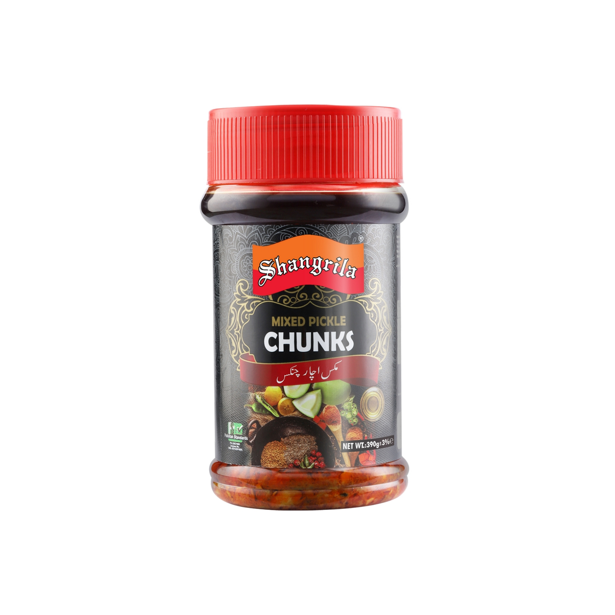 Shangrila Mixed Pickle Chunks 390g PET